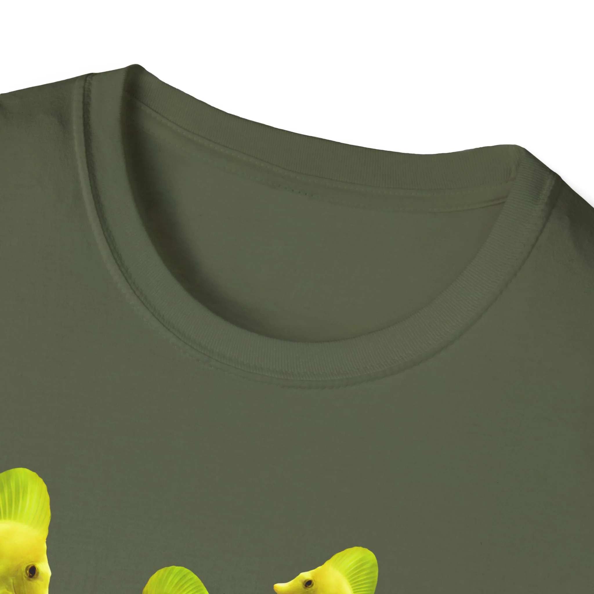 T-Shirt — Tropical Yellow Fish Graphic Tee - Image 12