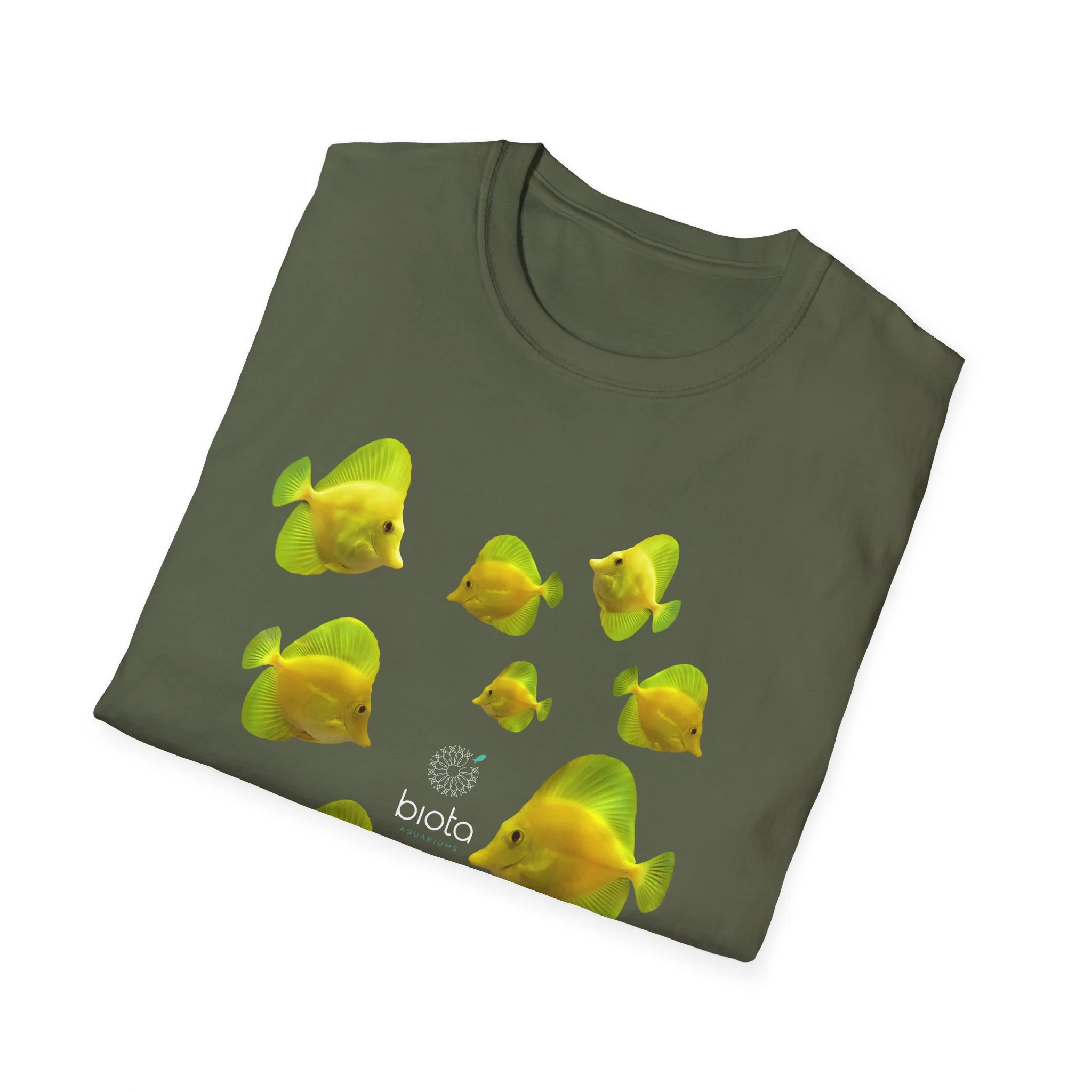 T-Shirt — Tropical Yellow Fish Graphic Tee - Image 13