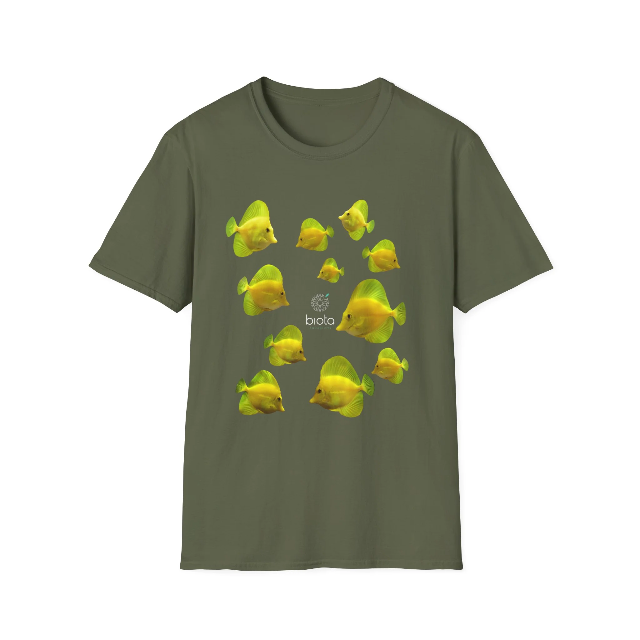 T-Shirt — Tropical Yellow Fish Graphic Tee - Image 2