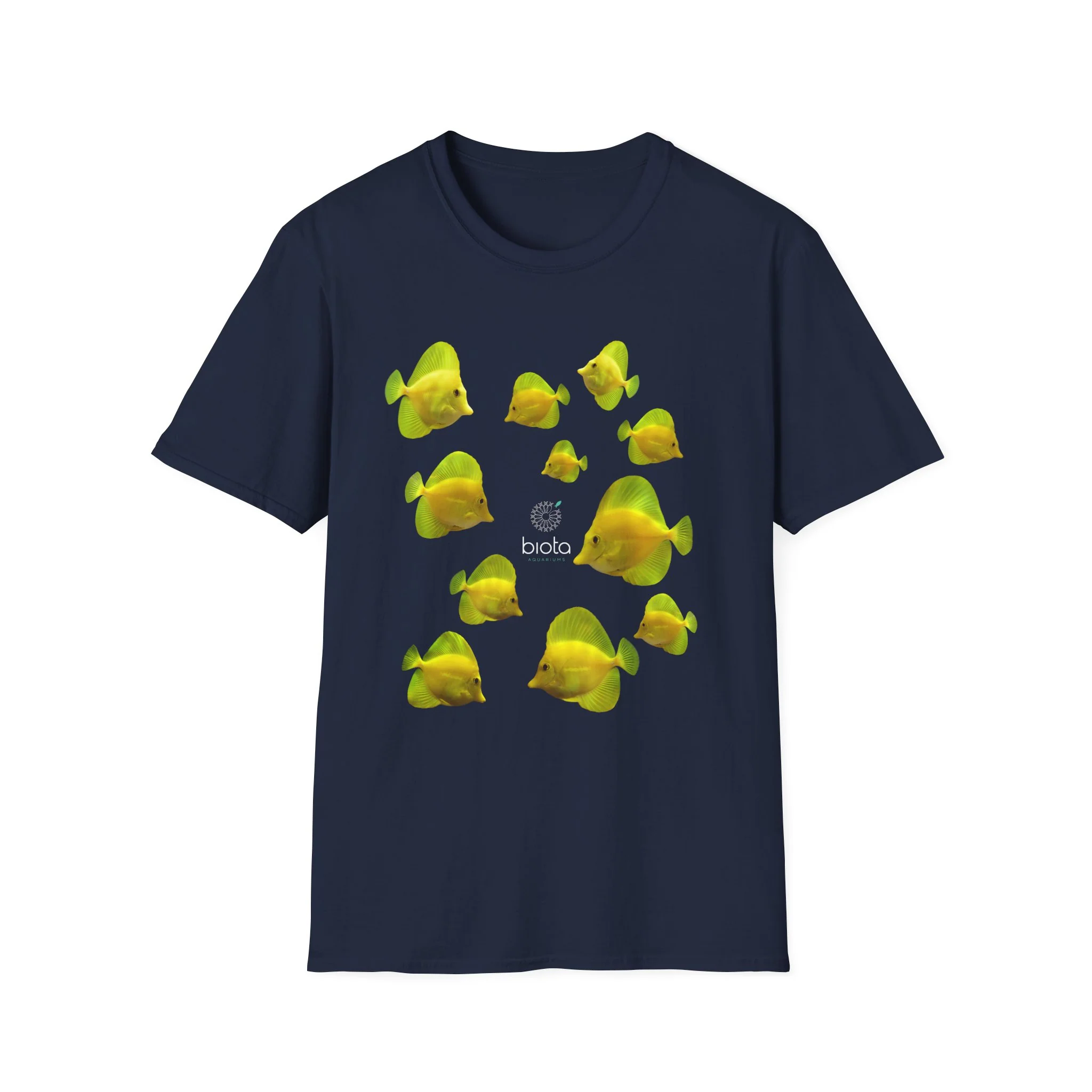 T-Shirt — Tropical Yellow Fish Graphic Tee - Image 5